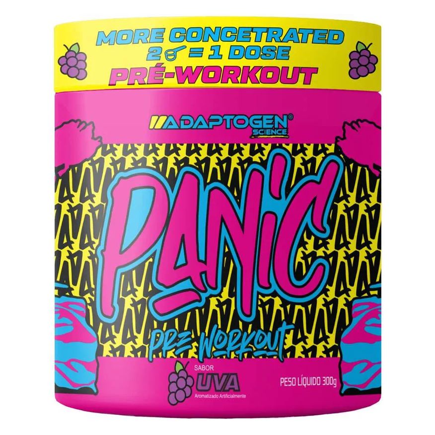 Adaptogen Science Panic Pré-treino - 300g Uva