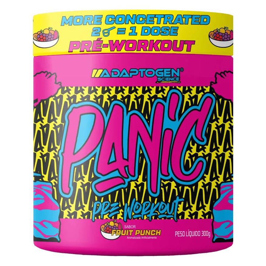 Adaptogen Science Panic Pré-workout (300g) - Sabor: Fruit Punch