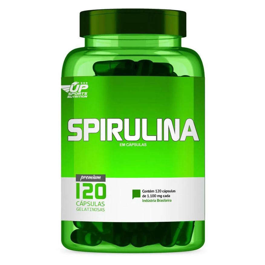 Up Sports Nutrition Spirulina 1100mg com 120 cápsulas