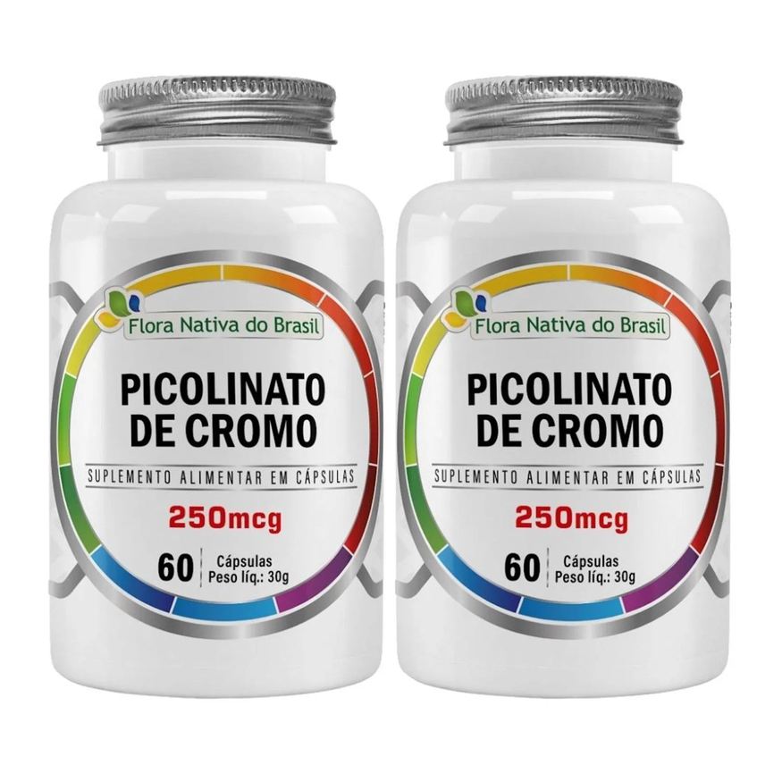 Multivita Kit 2x Picolinato de Cromo 60 cápsulas - Flora Nativa