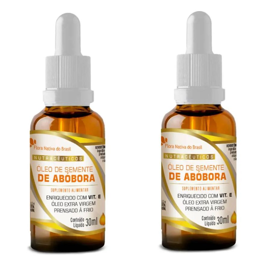 Flora Nativa Do Brasil Kit 2x Óleo de Semente de Abóbora em Gotas 30ml - Flora Nativa