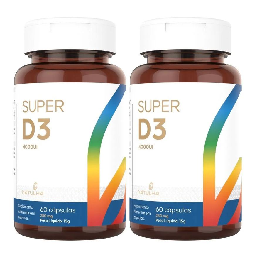 Natulha Kit 2x Super D3 4000ui 60 cápsulas
