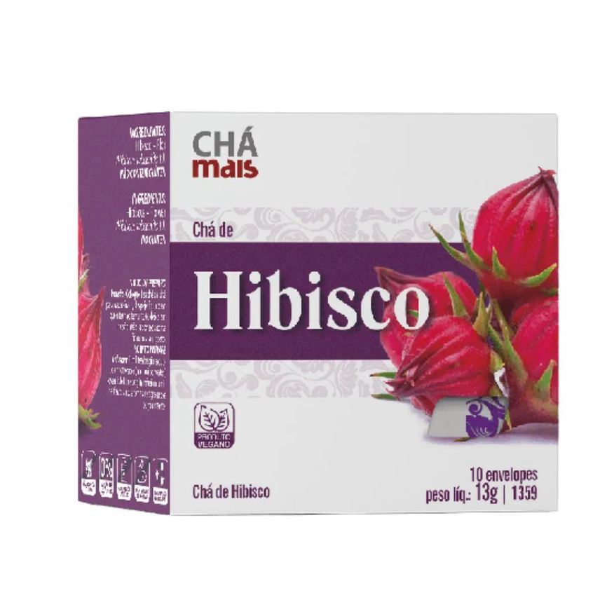Clinic Mais Chá de Hibisco 10 Sachês - Chá Mais