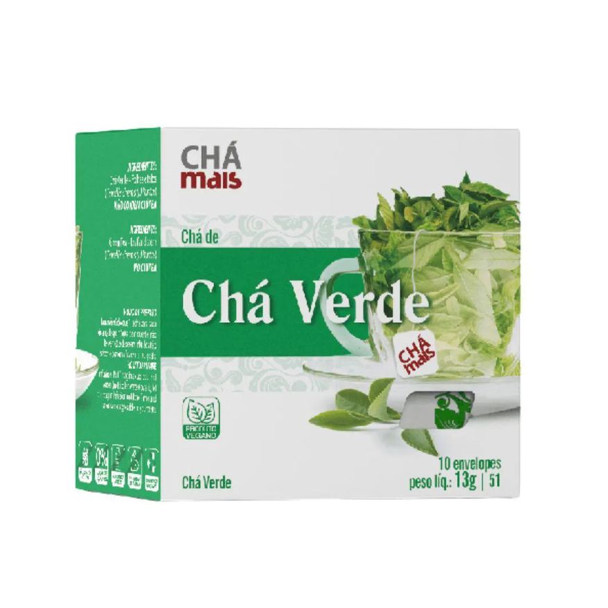 Clinic Mais Chá Verde 10 Sachês - Chá Mais