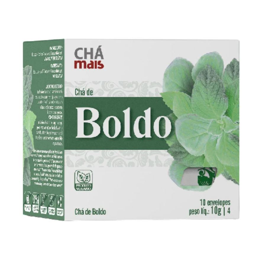 Clinic Mais Chá de Boldo 10 Sachês - Chá Mais