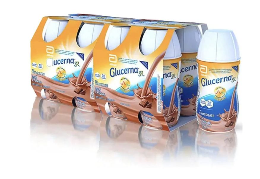 Abbott Glucerna Sr 200ml Pack com 8 unidades Sabor Chocolate