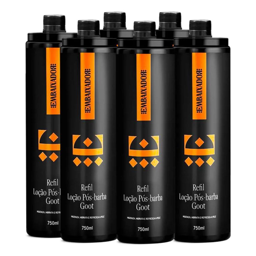 Embaixador Kit 06 Loção Pós Barba Goot 750ml