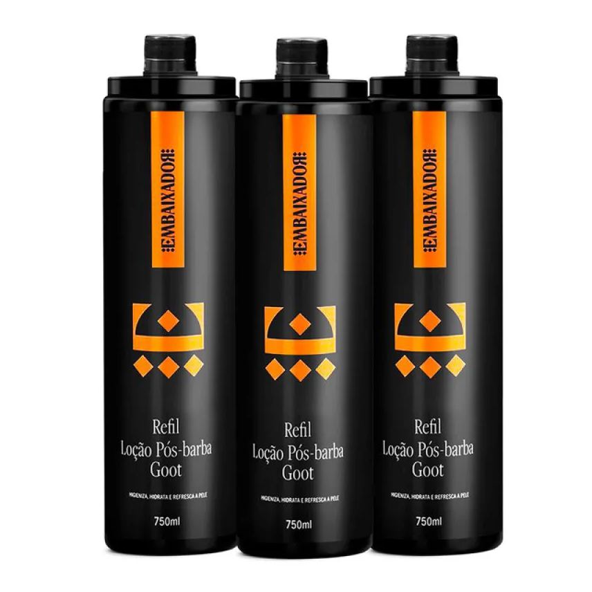 Embaixador Kit 03 Loção Pós Barba Goot 750ml