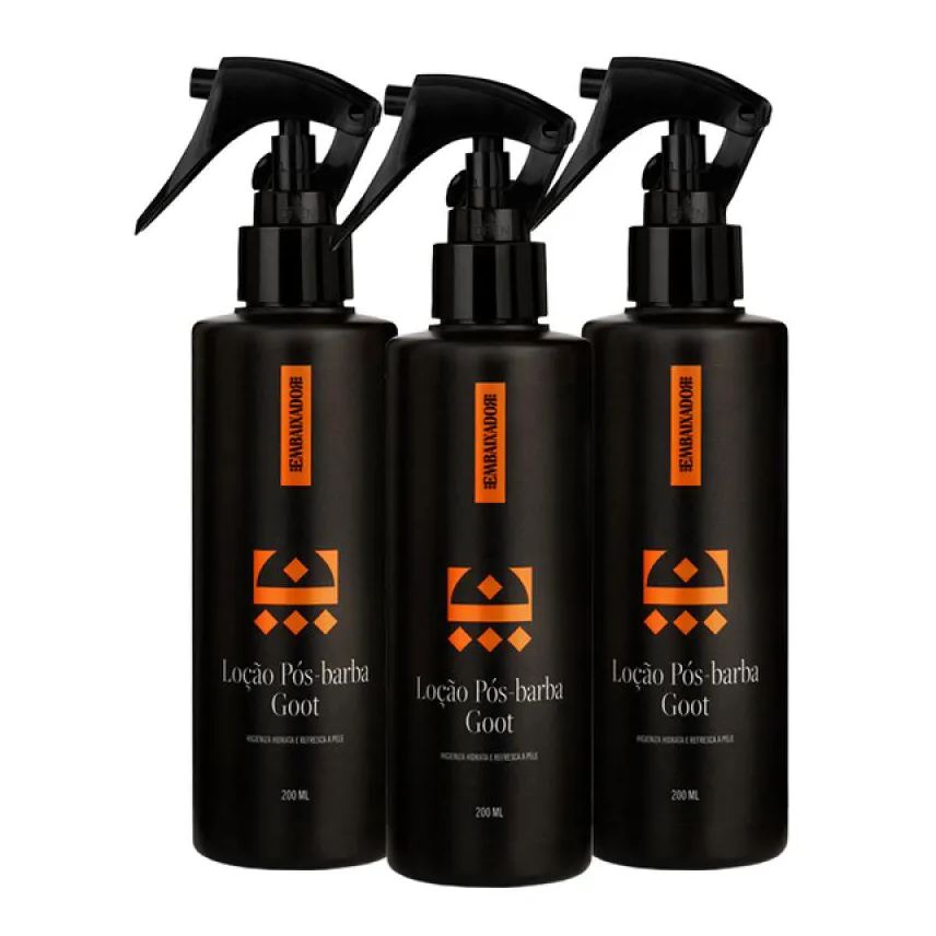 Embaixador Kit 03 Loção Pós Barba Goot 200ml