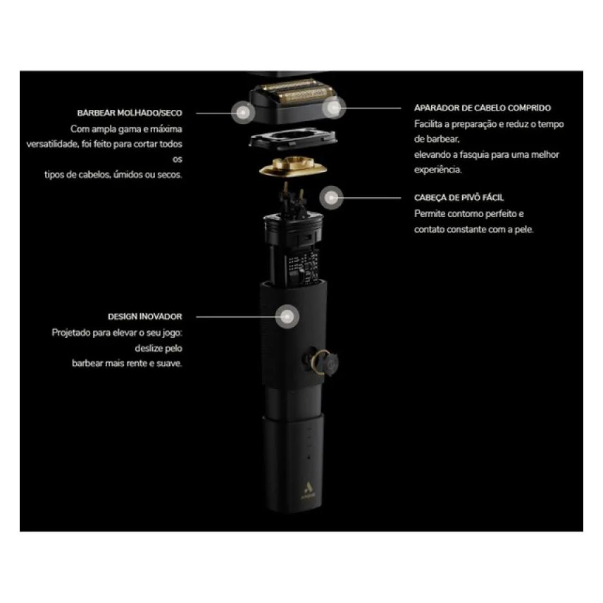 de Máquina Acabamento Andis Shaver Resurge Bivolt