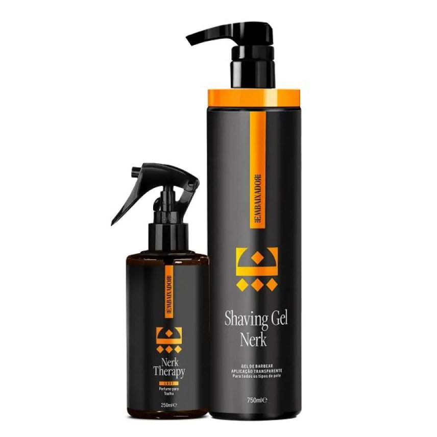 Embaixador Kit Shaving Gel Nerk + Perfume Toalha Nerk Therapy Lust 750ml