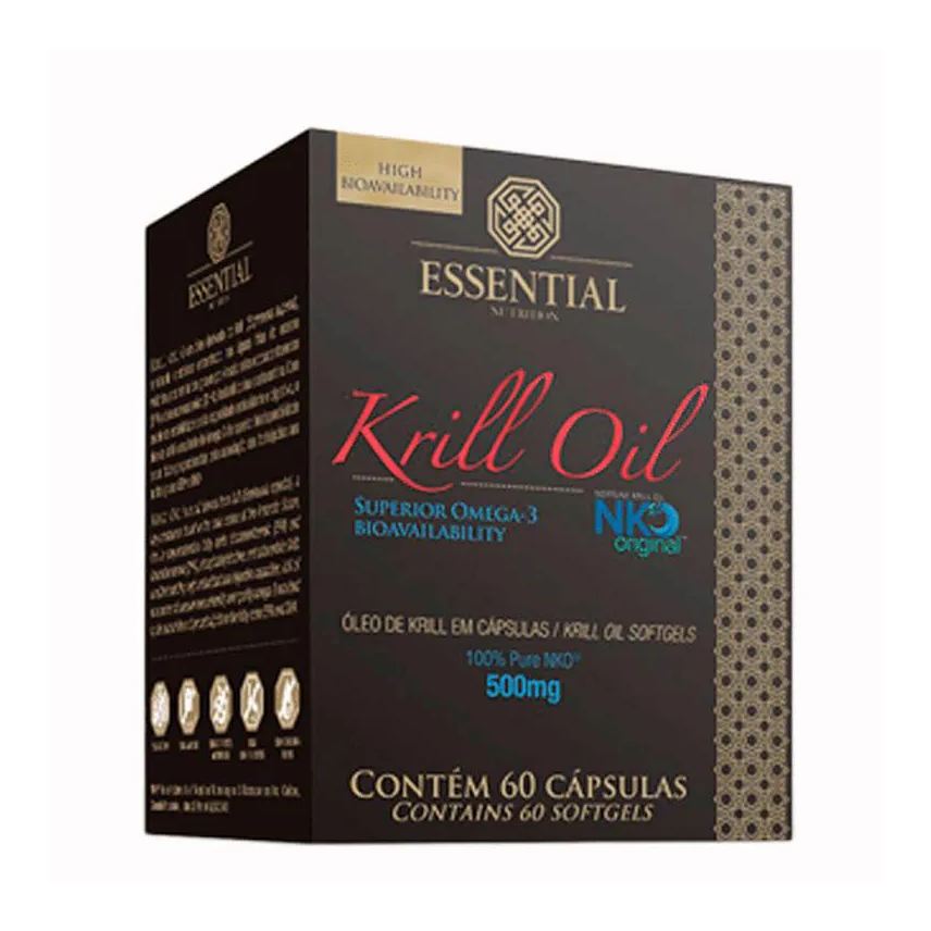 Essential Nutrition Krill Oil 500mg com 60 cápsulas