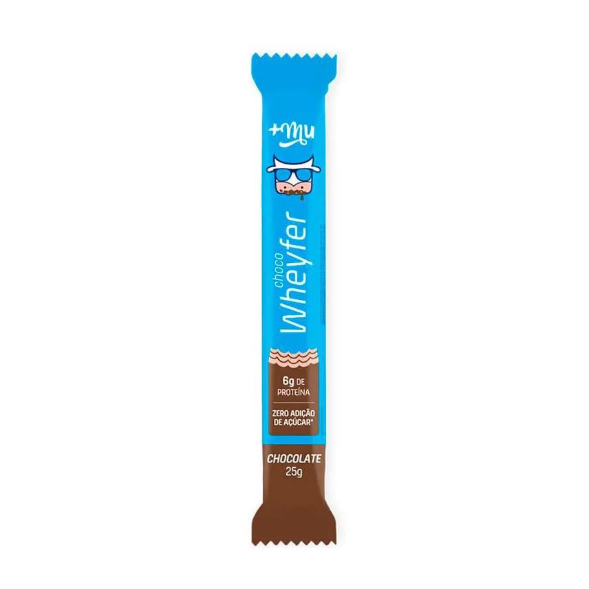 Mais Mu Barra de Proteína Choco Wheyfer Chocolate 25g