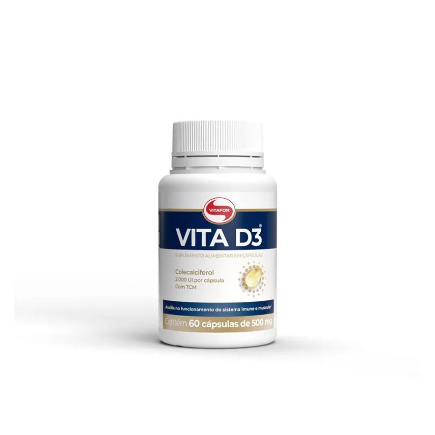 Vitafor Vita D3 2000ui 500mg com 60 cápsulas