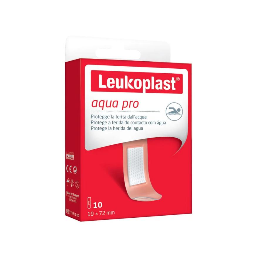 Leukoplast Curativo Com 10 Adesivos 19x72mm Aqua Pro