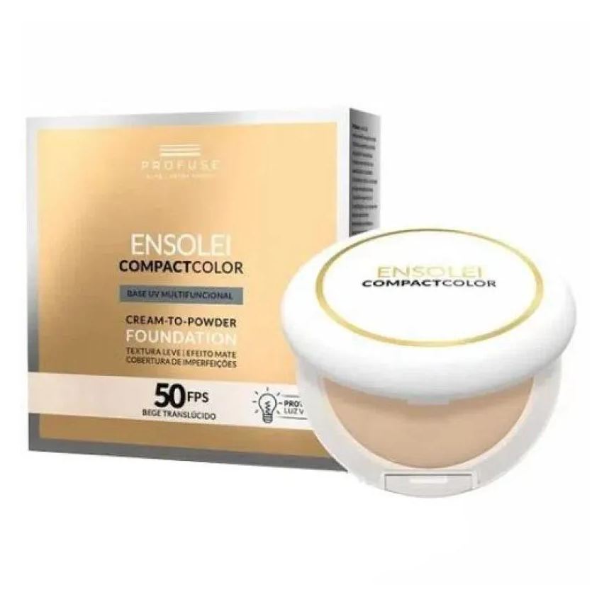 Facial Base Compacta Profuse Ensolei Compactcolor Fps 50 com 10g