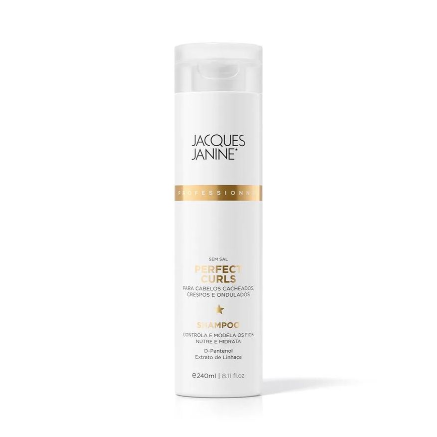 Jacques Janine Professional Shampoo Jacques Janine Perfect Curls Redução Do Frizz 240ml