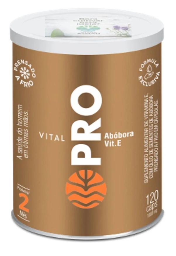 Vital Âtman VITAL PRO - ÓLEO DE SEMENTES DE ABóBORA PRENSADO A FRIO - 120 CáPSULAS 1.000mg