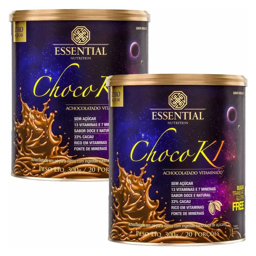Essential Nutrition Kit 2x Chocoki Achocolatado Vitaminado - 300g