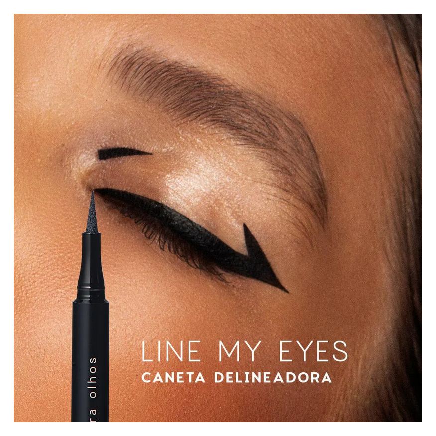Delineadora Caneta Preta - Line My Eyes Océane Edition 1.2ml
