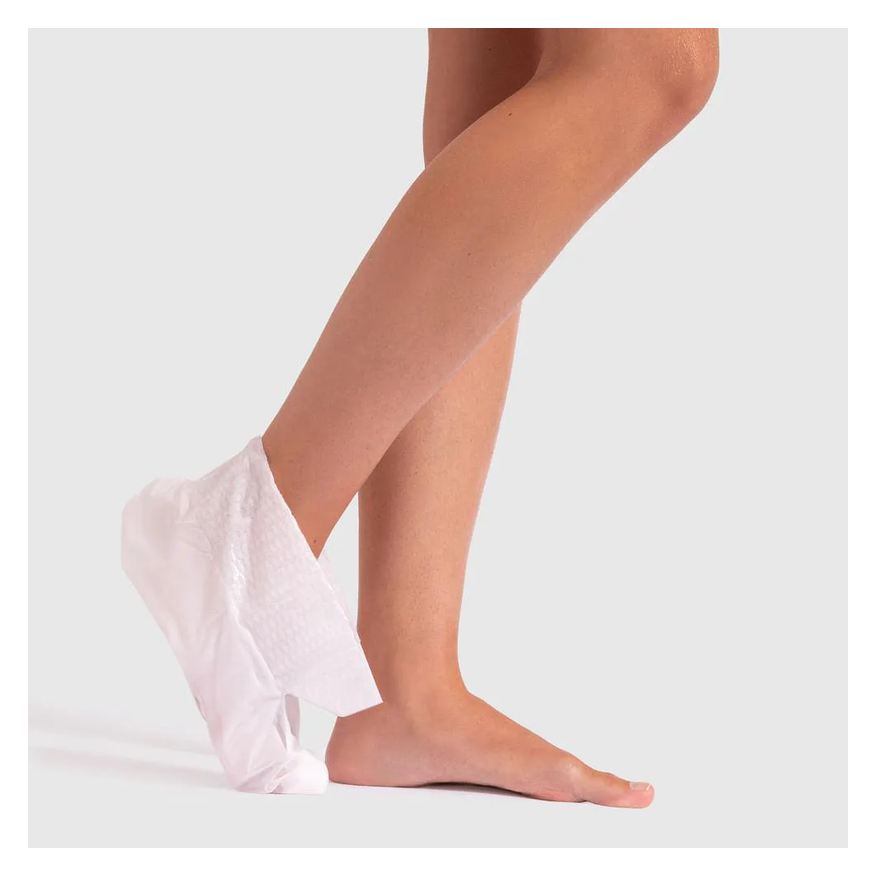 esfoliante máscara para pés com óleo de coco - foot peeling mask 1 par