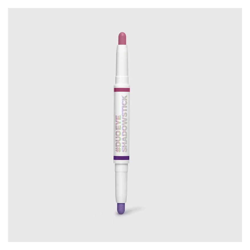 Océane Sombra em Bastão Dupla Rosa e Violeta Larissa Manoela By - Duo Eyeshadow Stick Pink Sky And Mettalic Violet 2.4g
