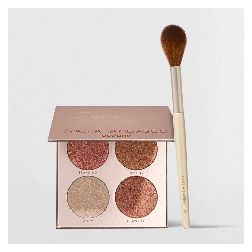 Océane Kit Paleta de Iluminadores + Pincel Nádia Tambasco By (2 Produtos)