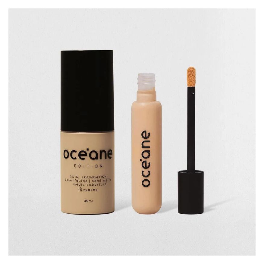 Océane Kit Base Líquida 210l Corretivo + Líquido Fair Edition (2 Produtos)