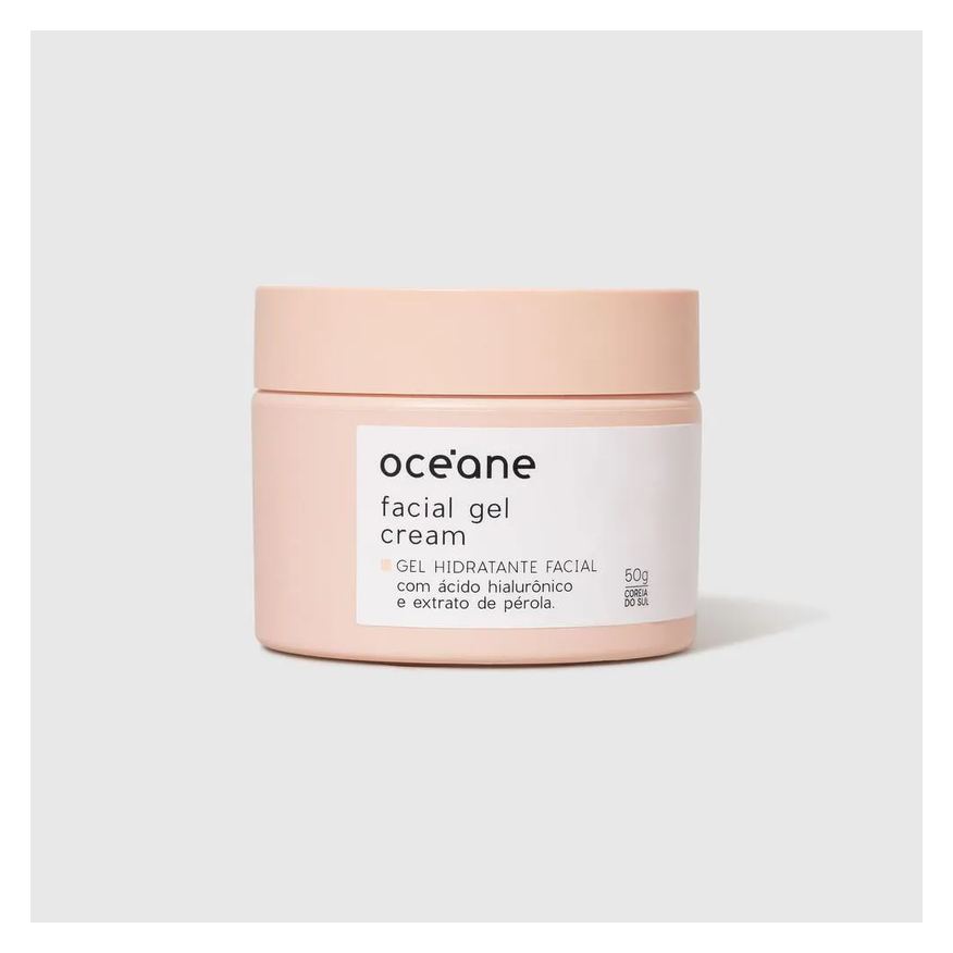 Océane Gel hidratante facial com extrato de pérola - facial gel cream 50g