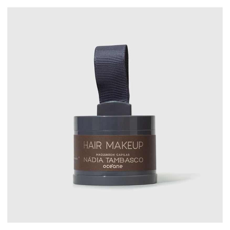 Océane maquiagem capilar castanho escuro - hair makeup nádia tambasco 4g