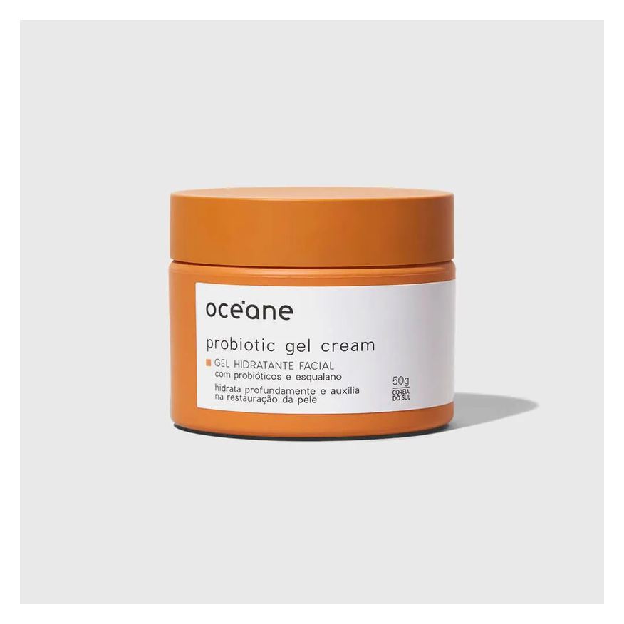 Océane Gel Facial Com Probióticos E Esqualano - Probiotic Gel Cream 50g