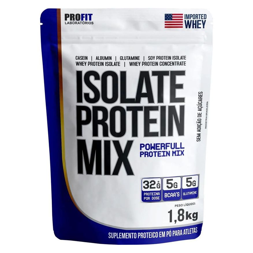 Profit Laboratório ISOLATE PROTEIN MIX REFIL STAND-UP - 1.800g MOUSSE DE MARACUJá - PROFIT