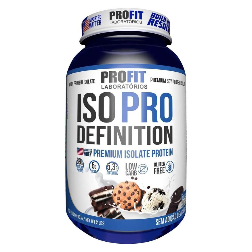 Profit Laboratório Whey Protein Pro Fit Iso Pro Definition Cookies And Cream 907g