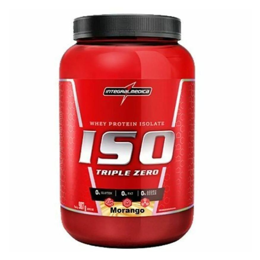 Integralmédica Whey Iso Triple Zero - 907g Morango