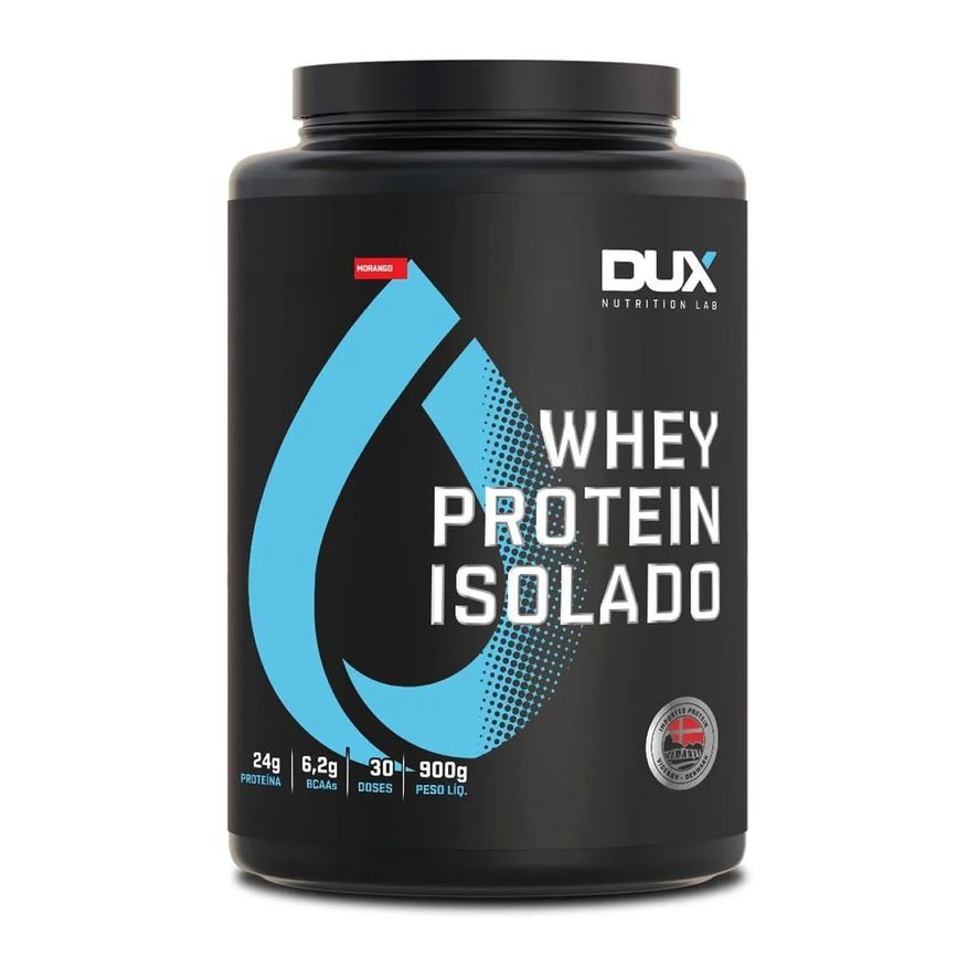 Dux Whey Protein Isolado Nutrition Morango 900g