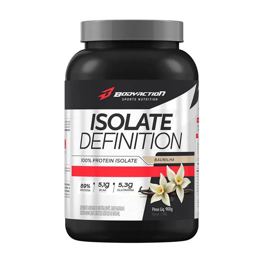 Body Action Whey Isolate Definition - 900g Baunilha - Bodyaction