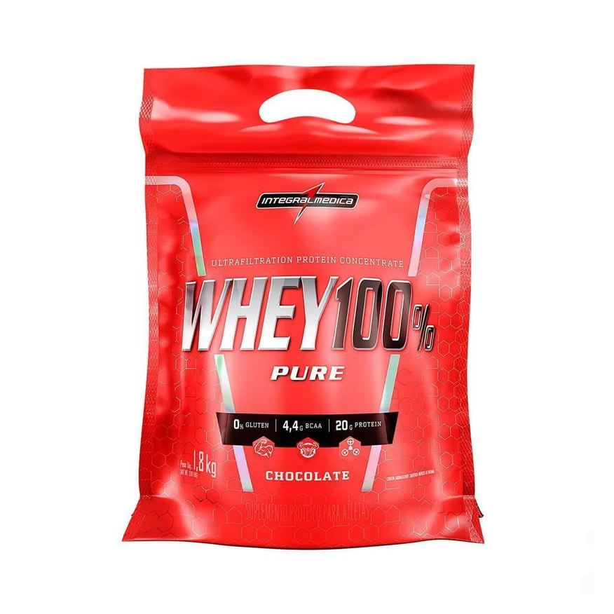 Integralmédica Whey 100% Pure - 907g Refil Chocolate