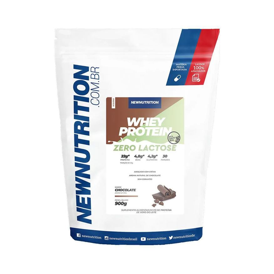 Newnutrition Whey Zero Lactose All Natural - 900g Chocolate