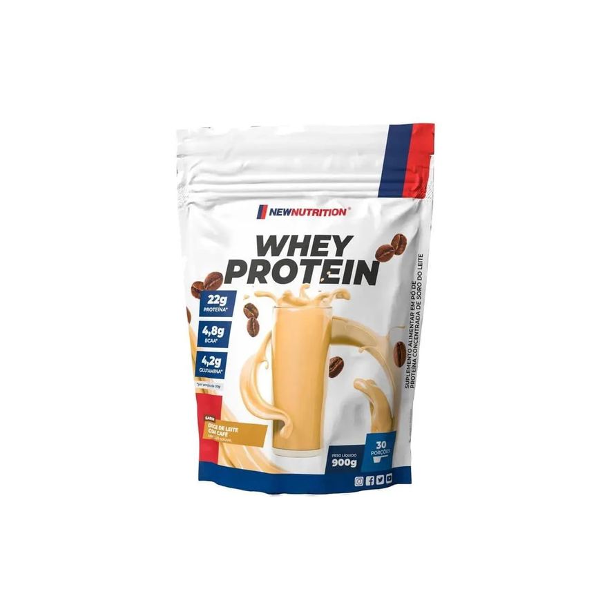 Newnutrition Whey Protein - 900g Refil Doce de Leite com Cafe