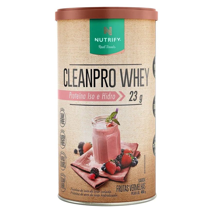 Nutrify Cleanpro Whey Iso e Hidro - 450g Frutas Vermelhas