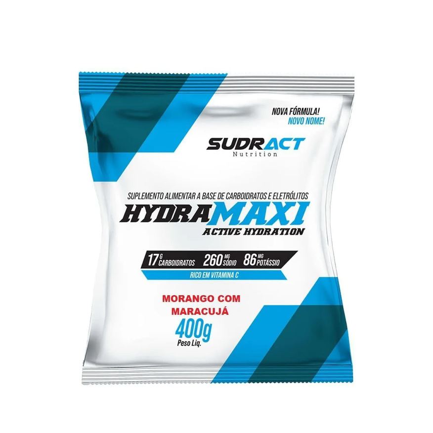 Sudract Hydramaxi Isotônico em Pó - 400g Refil Morango com Maracujá - Nutrition