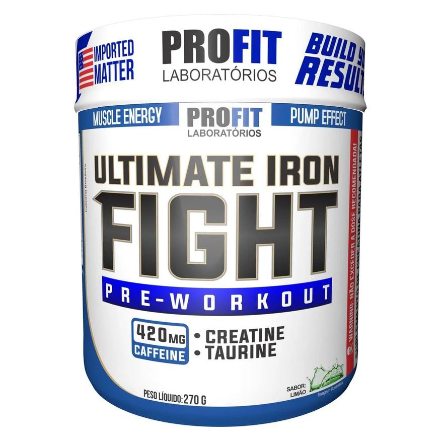 Profit Laboratório Pré-treino Profit Ultimate Iron Fight Limão 270g
