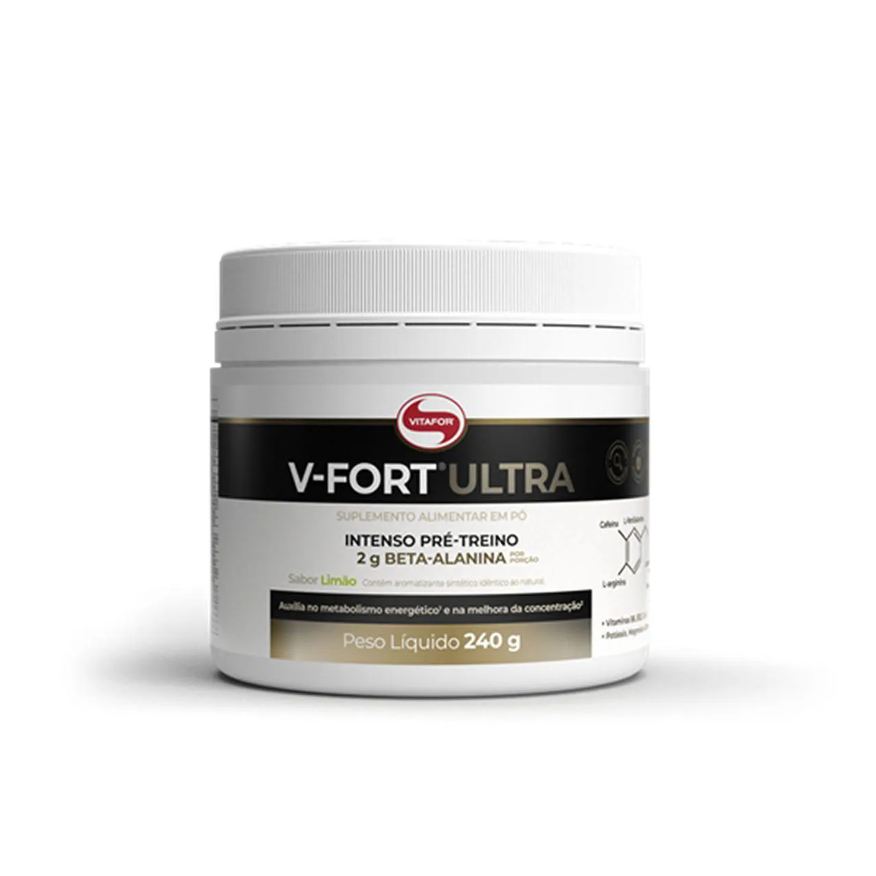 VITAFOR V - FORT ULTRA PRé TREINO - 240g LIMãO