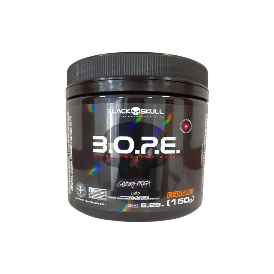 Black Skull Pré-treino Bope Beta Pure Limão 150g