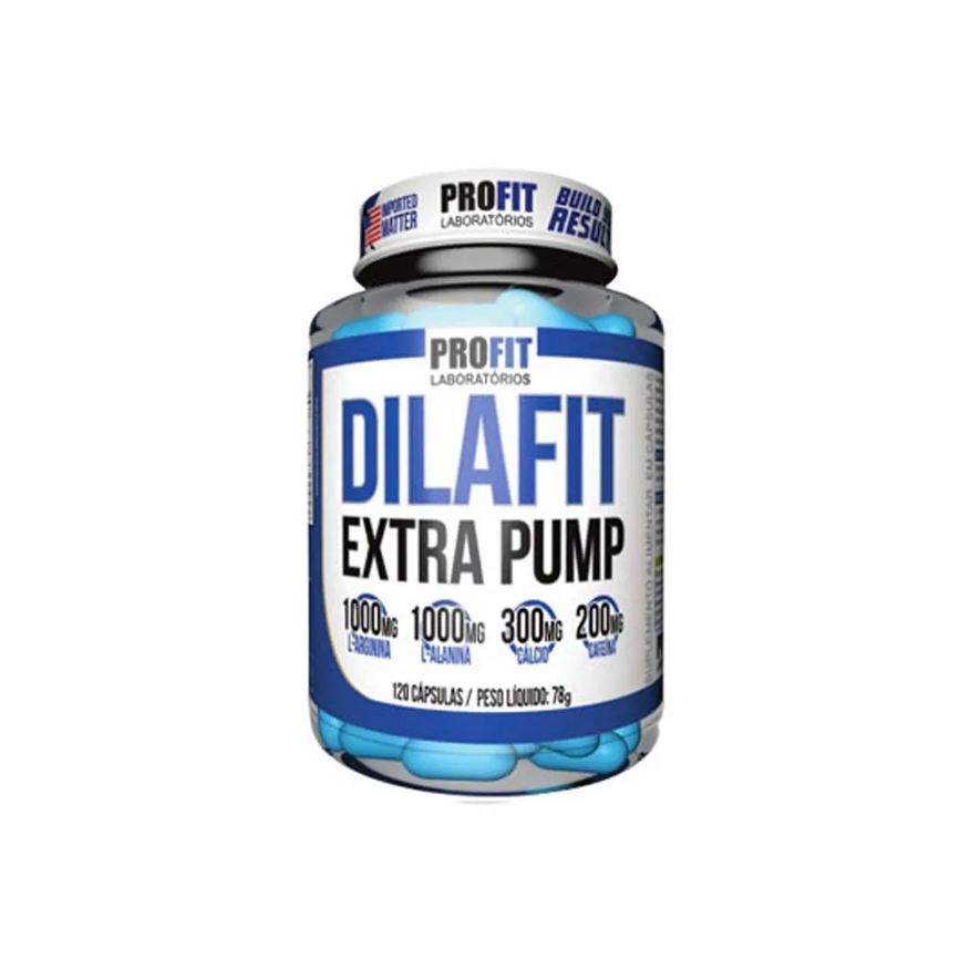 Profit Laboratório Pré-Treino Profit Laboratórios Dilafit Extra Pump 120 cápsulas