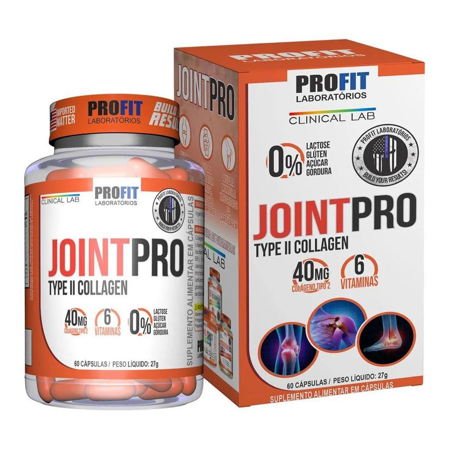 Profit Laboratório Joint Pro Type Ii Collagen - 60 Cápsulas - Profit
