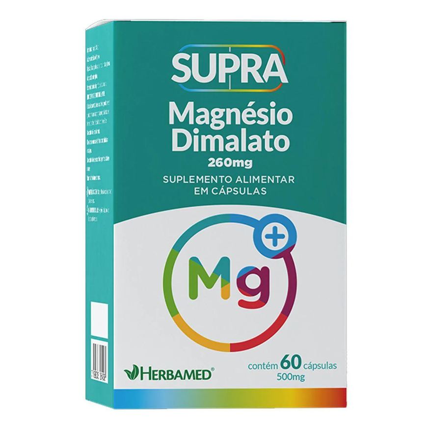 Herbamed Supra Magnésio Dimalato - 500mg 60 Cápsulas