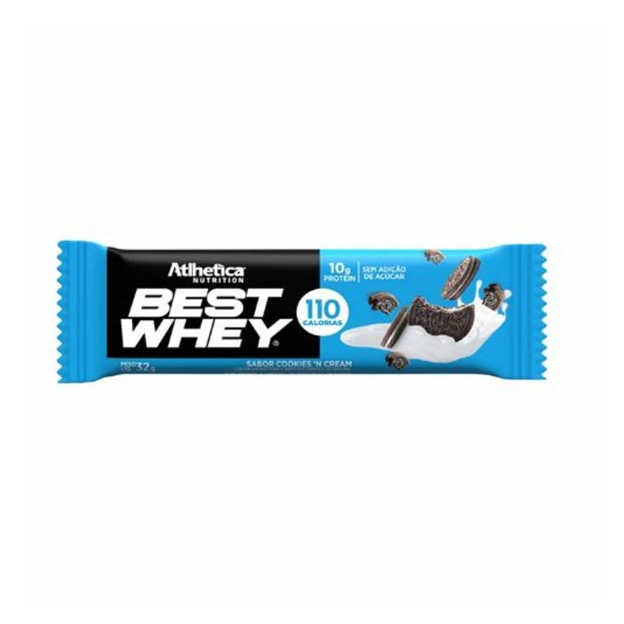 Atlhetica Nutrition Barra Proteica Best Whey-1Barra 32g Cookies & Cream