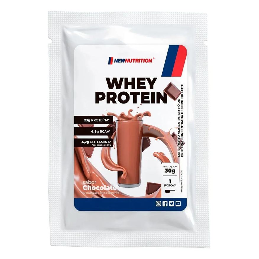 Newnutrition Whey Protein Concentrado - 1 Sachê 30g Chocolate