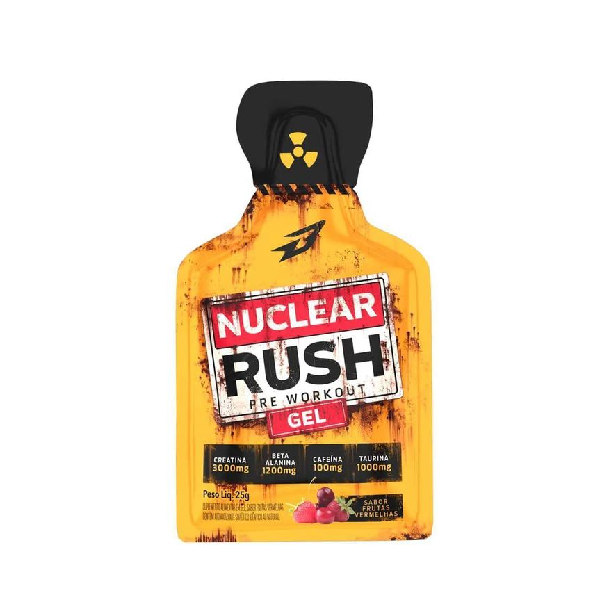 Body Action Pré-Treino em Gel Nuclear Rush Frutas Vermelhas Sachê 25g